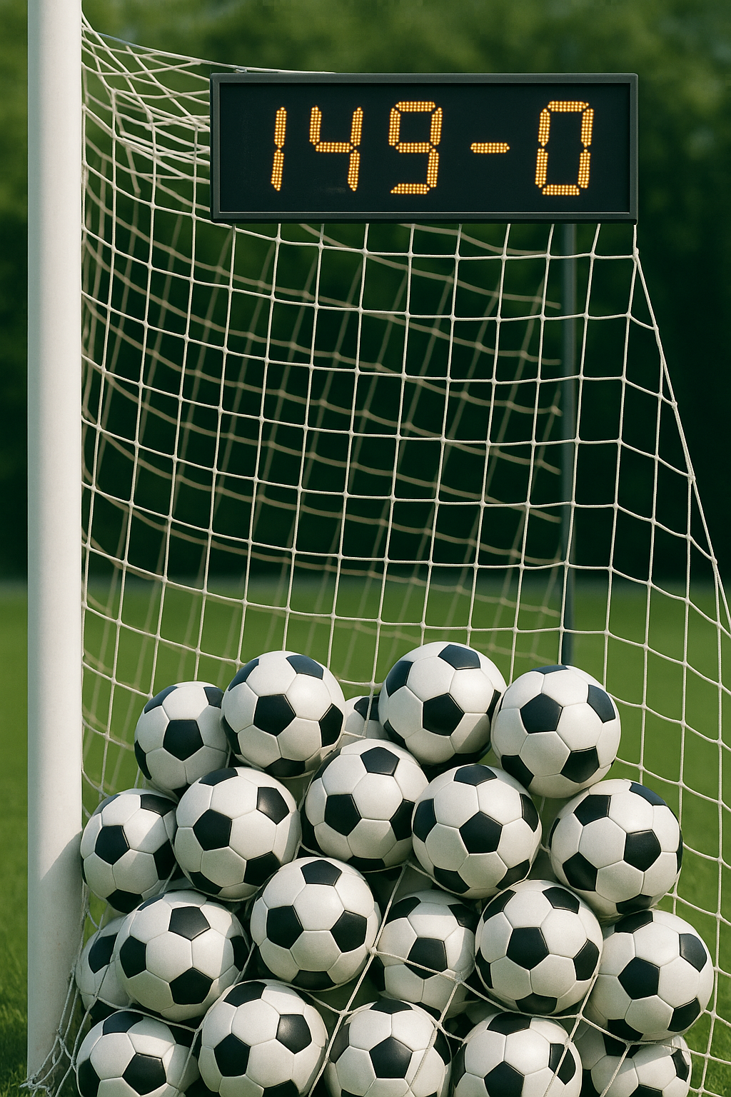 Você sabia que houve um jogo com placar de 149 a 0?